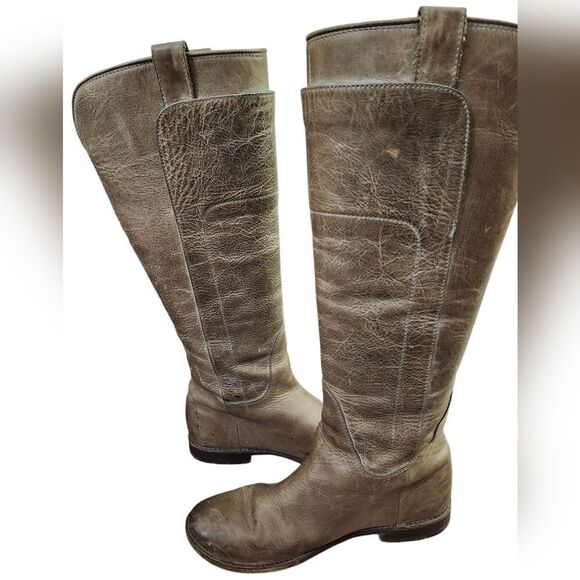 Frye Taupe Paige leather‎ knee-high riding boots 6.5 - Picture 10 of 12